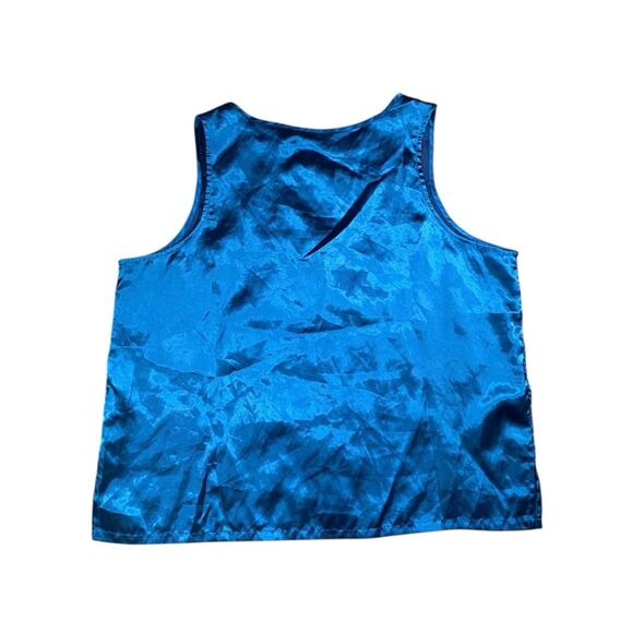 Vintage 90s Victoria Secret Gold Label Satin Sleep Top - M - Picture 4 of 4